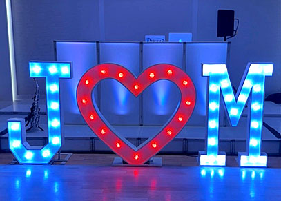 Ring Marquee Letters