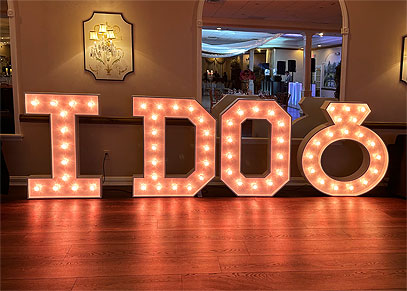 I DO Marquee Letters