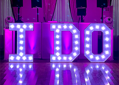 I DO Marquee Letters