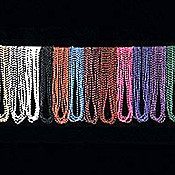 Multi-Color Metallic Mardi Gras Beads Party Props